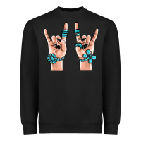 Black gemstone rock hand Heavyweight Sweatshirt - MaliasSmallBusiness