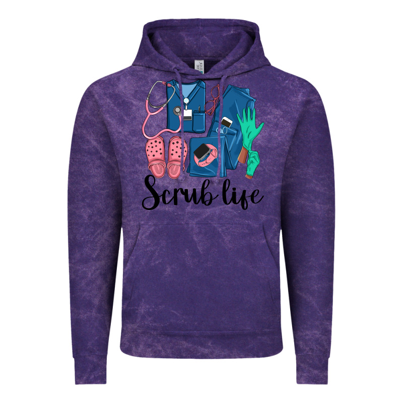 Scrub Life Nurse Vintage Hoodie by LillyAllenDesigns | Teevron