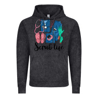 Vintage Black Scrub Life Nurse Vintage Hoodie - LillyAllenDesigns