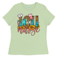 Matcha icu nurse Ladies Tee - FaDigitalArtStudio