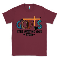 Burgundy god is still waiting your story Classic Tee - MaliasSmallBusiness