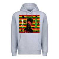 Heather Grey juneteenth celebrate freedom since 1865 Premium Hoodie - TumblerDesignByShophia