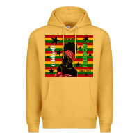 Mustard juneteenth celebrate freedom since 1865 Premium Hoodie - TumblerDesignByShophia