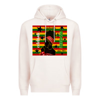 Pale Pink juneteenth celebrate freedom since 1865 Premium Hoodie - TumblerDesignByShophia