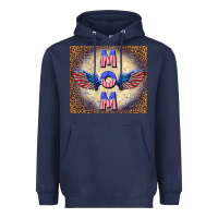 Navy American mom Heavyweight Hoodie - TumblerDesignByShophia