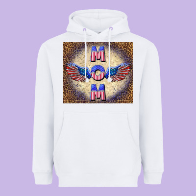 American Mom Heavyweight Hoodie Designed By Tumblerdesignbyshophia