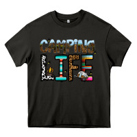Asphalt camping life Heavy Core Tee - CowhideDigitalArt