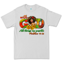 Dove Grey with god all things are possible juneteenth Premium Tee - AdoDesignShop