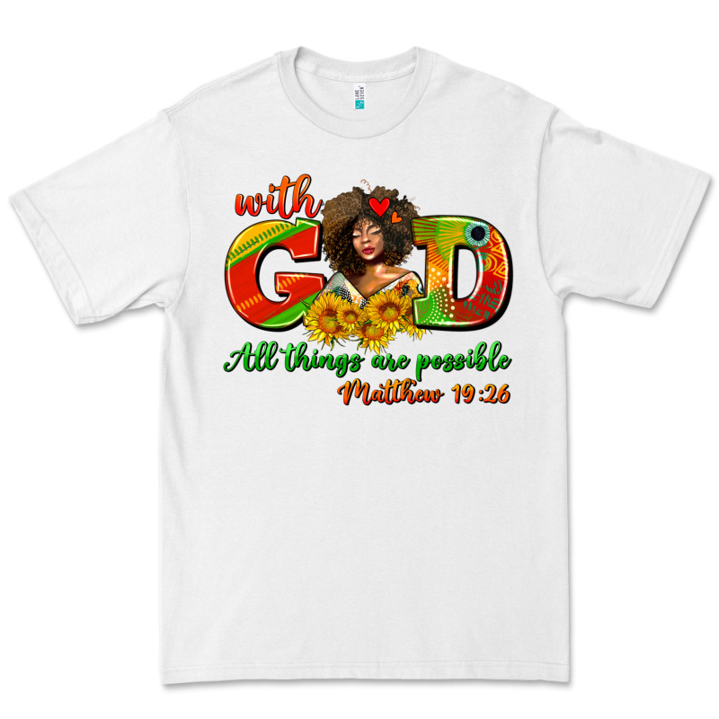 With God All Things Are Possible Juneteenth Premium Tee by AdoDesignShop | Teevron