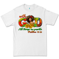 White with god all things are possible juneteenth Premium Tee - AdoDesignShop
