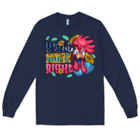 Navy yall aint right with chicken Long Sleeve Tee - NancyCooperArtShop