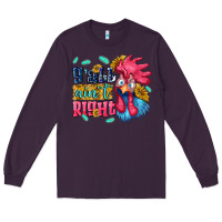 Plum yall aint right with chicken Long Sleeve Tee - NancyCooperArtShop