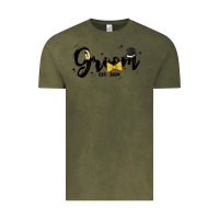 Vintage Olive groom Vintage Tee - MaliasSmallBusiness