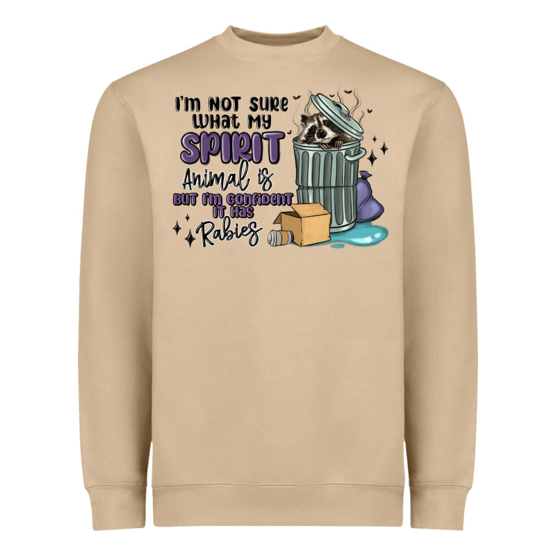 Spirit Animal Raccoon Heavyweight Sweatshirt by MaliasSmallBusiness | Teevron