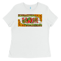 White watermelon mom license plate Ladies Tee - HRA Design Shop