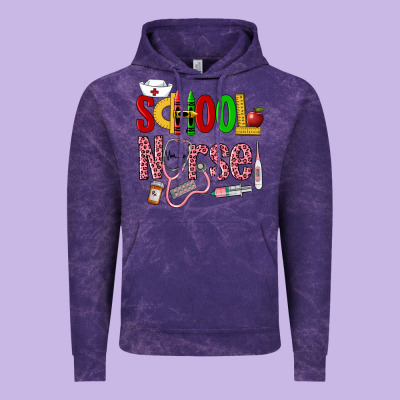 School Nurse Vintage Hoodie Designed By Lillyallendesigns