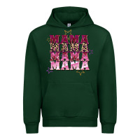 Forest Green Mama mama mama mama Mother's Day Urban Hoodie - FaDigitalArtStudio