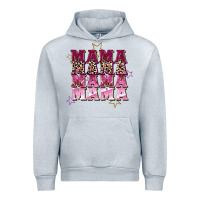Heather Grey Mama mama mama mama Mother's Day Urban Hoodie - FaDigitalArtStudio