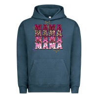 Pigment Midnight Navy Mama mama mama mama Mother's Day Urban Hoodie - FaDigitalArtStudio