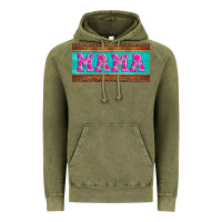 Floral Mama Mother's Day License Plate Vintage Hoodie | Teevron