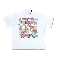 White every favorite bunnys nurse Urban Heavy Tee - MaliasSmallBusiness