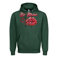 Sports Green be mine kiss Zipper Hoodie - RanaPortraitStore