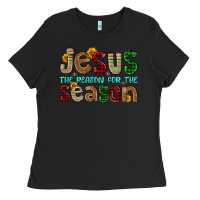 Black jesus the reason for the season Ladies Tee - FaDigitalArtStudio