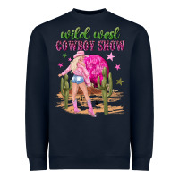 Navy wild west cowboy show Heavyweight Sweatshirt - NancyCooperArtShop