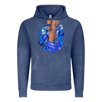 Vintage Denim colon cancer heels Vintage Hoodie - NancyCooperArtShop