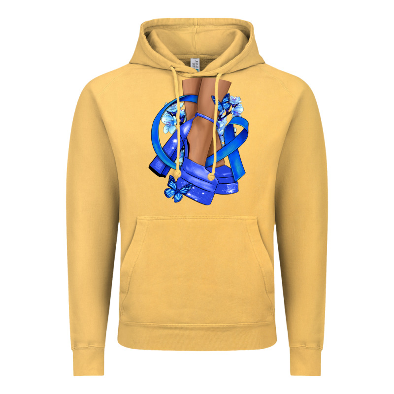 Colon Cancer Heels Vintage Hoodie by NancyCooperArtShop | Teevron