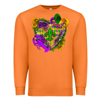 Carrot Mardi Gras heart Premium Sweatshirt - HowdyJamesFarm