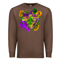 Chestnut Mardi Gras heart Premium Sweatshirt - HowdyJamesFarm