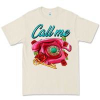 Bone call me roses and pink telephone Premium Tee - AdoDesignShop