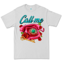 Dove Grey call me roses and pink telephone Premium Tee - AdoDesignShop