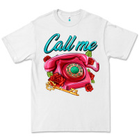 White call me roses and pink telephone Premium Tee - AdoDesignShop