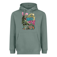 Sage Happy Easter Day T-Rex Heavyweight Hoodie - HowdyJamesFarm