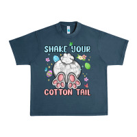 Midnight Navy shake your cotton tail Urban Heavy Tee - MaliasSmallBusiness