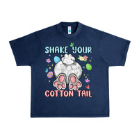 Navy shake your cotton tail Urban Heavy Tee - MaliasSmallBusiness