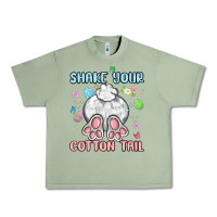 Oil Green shake your cotton tail Urban Heavy Tee - MaliasSmallBusiness
