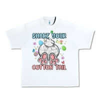 White shake your cotton tail Urban Heavy Tee - MaliasSmallBusiness