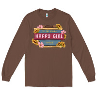 Chestnut welcome to the fabulous happy girl avenue Long Sleeve Tee - MaliasSmallBusiness
