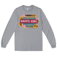 Heather Grey welcome to the fabulous happy girl avenue Long Sleeve Tee - MaliasSmallBusiness