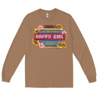 Toasted Coconut welcome to the fabulous happy girl avenue Long Sleeve Tee - MaliasSmallBusiness