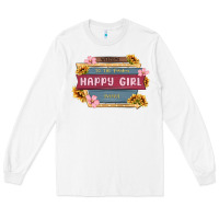 White welcome to the fabulous happy girl avenue Long Sleeve Tee - MaliasSmallBusiness