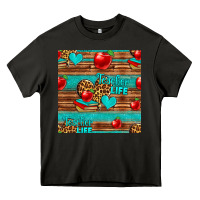 Asphalt teacher life seamless pattern Heavy Core Tee - HRA Design Shop