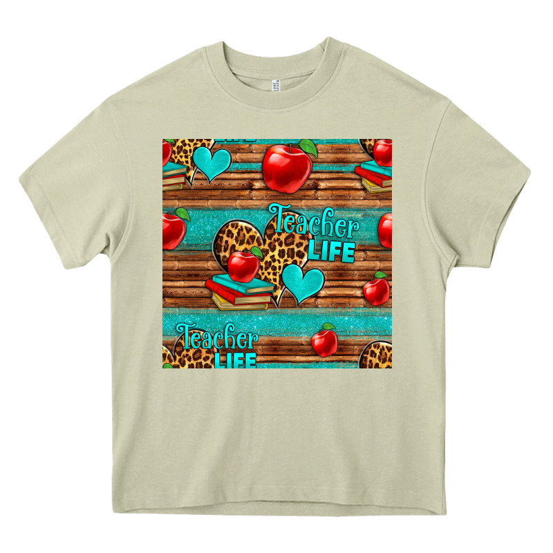 Teacher Life Seamless Pattern Heavy Core Tee by HRA Design Shop | Teevron