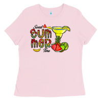 Bubblegum Pink sweet summer time Ladies Tee - CowhideDigitalArt