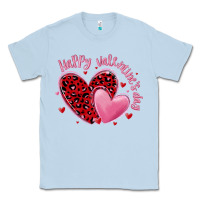 Dusty Blue happy valentine's day hearts Classic Tee - MaliasSmallBusiness