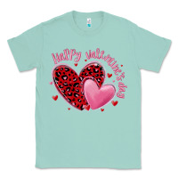 Seafoam happy valentine's day hearts Classic Tee - MaliasSmallBusiness