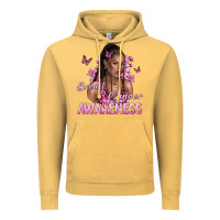 Vintage Mustard breast cancer awareness afro woman Vintage Hoodie - NancyCooperArtShop